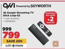 4k Google Streaming TV Stick Leap-S2