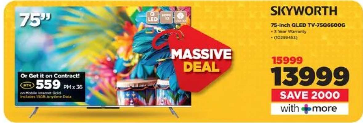 SKYWORTH 75-inch QLED TV-75Q5600G