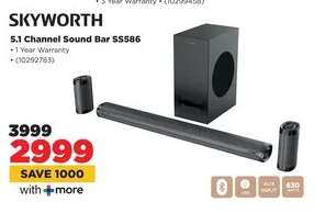 SKYWORTH 5.1 Channel Sound Bar SS586