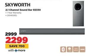 SKYWORTH 2.1 Channel Sound Bar SS330