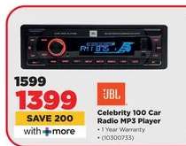 JBL Celebrity 100 Car Radio MP3 Player