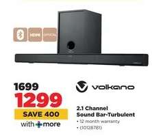 Volkano 2.1 Channel Sound Bar-Turbulent