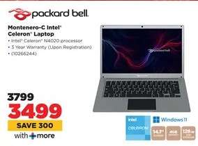 Packard Bell Montenero-C Intel Celeron Laptop