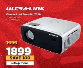 Ultra-Link Compact Led Projector White