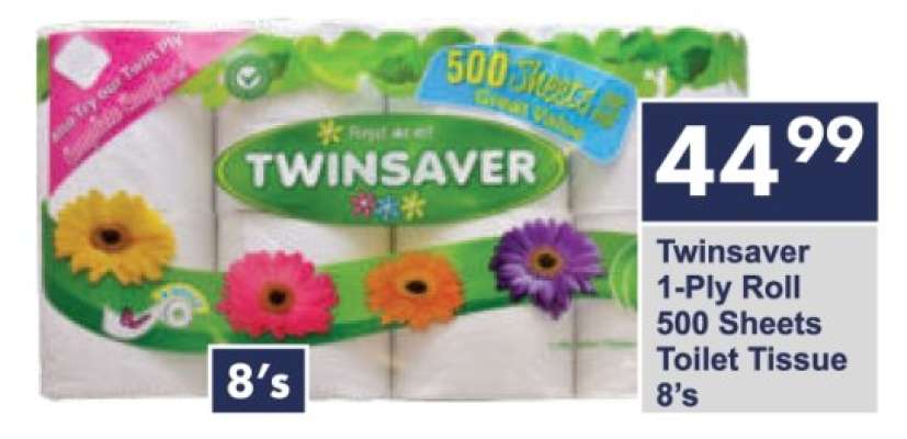 Twinsaver 1-Ply Roll