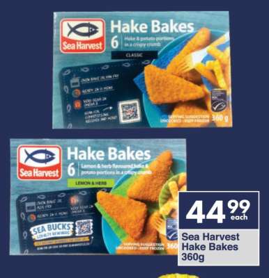 Sea Harvest Hake Bakes 360g