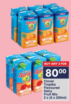 Clover Tropika Flavoured Dairy Fruit Mix