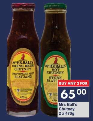 Mrs Ball’s Chutney 2 x 470g