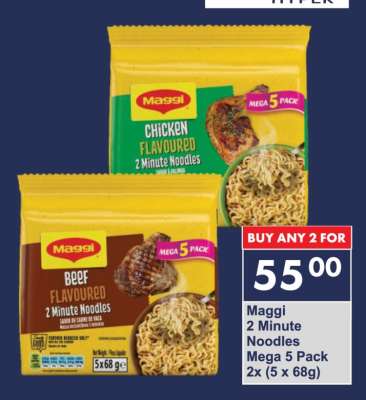 Maggi 2 Minute Noodles Mega 5 Pack