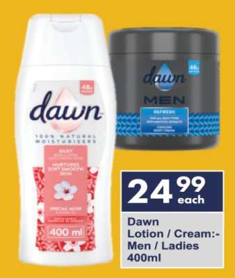 Dawn Lotion / Cream Men / Ladies