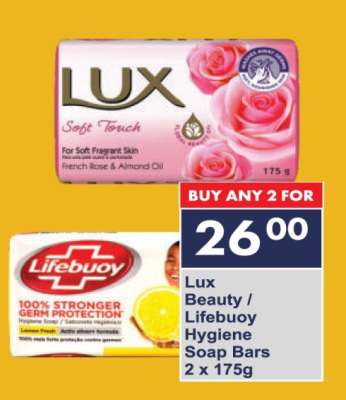 Lux Beauty / Lifebuoy Hygiene Soap Bars