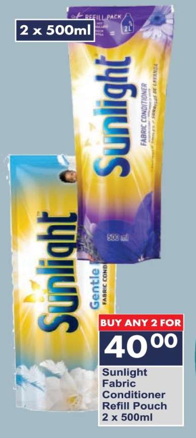 Sunlight Fabric Conditioner Refill Pouch