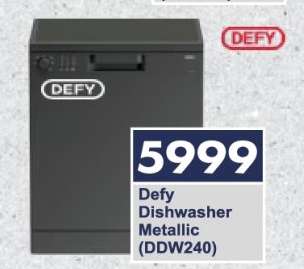 Defy Dishwasher Metallic (DDW240)