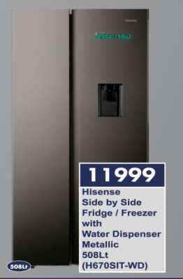 Hisense Side by Side Fridge / Freezer