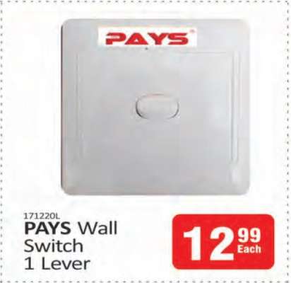 PAYS Wall Switch 1 Lever