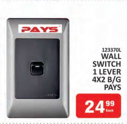 123370L WALL SWITCH