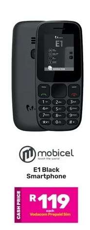E1 Black Smartphone