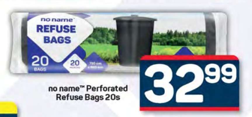 no name™ Perforated Refuse Bags 20s