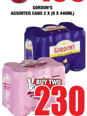 Gordon's Assorted Cans 2 x (6 x 440ml)