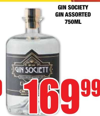GIN SOCIETY GIN ASSORTED 750ML