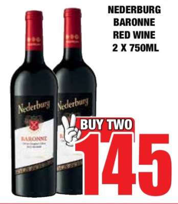 Nederburg Baronne Red Wine 2 x 750ml