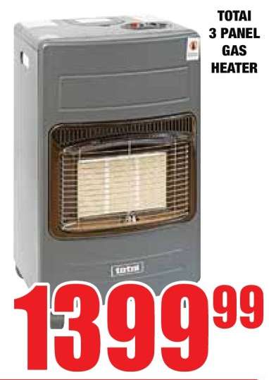 TOTAI 3 PANEL GAS HEATER