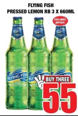 FLYING FISH Pressed Lemon RB 3 x 660ml