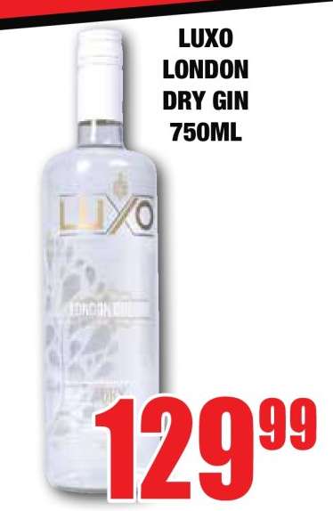 LUXO LONDON DRY GIN 750ML