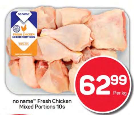 no name™ Fresh Chicken
Mixed Portions 10s
