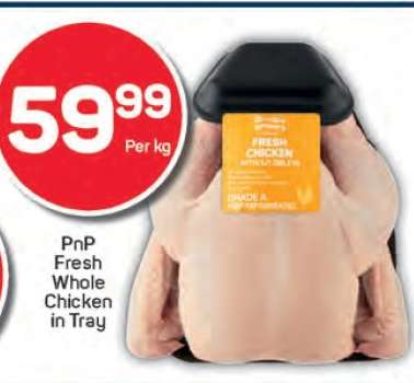 PnP Fresh Whole Chicken in Tray