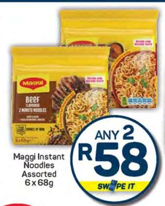 Maggi Instant Noodles Assorted 6 x 68g
