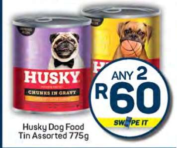 Husky Dog Food Tin Assorted 775g