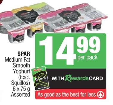 SPAR Medium Fat Smooth Yoghurt