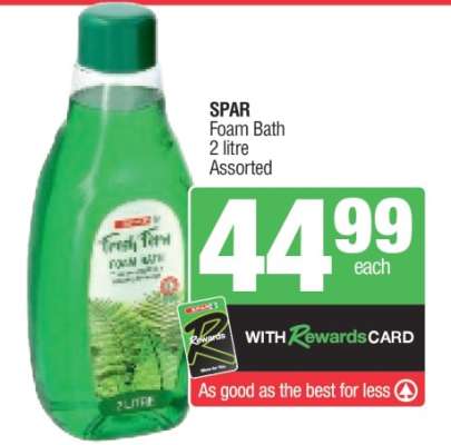 SPAR Foam Bath