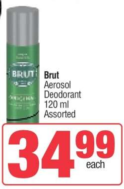 Brut Aerosol Deodorant