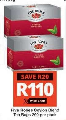 Five Roses Ceylon Blend Tea Bags