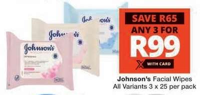 Johnson's Facial Wipes