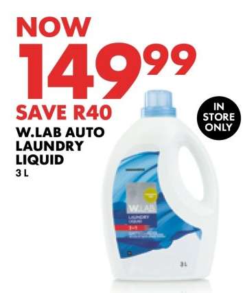 W.LAB Auto Laundry Liquid 3L