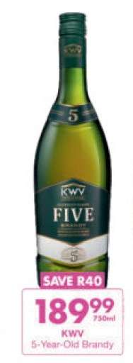 KWV 5 Year Old Brandy