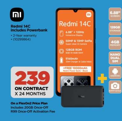 Redmi 14C includes Powerbank