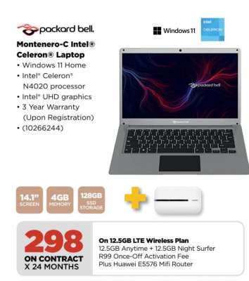 Packard Bell Montenero-C Intel® Celeron® Laptop