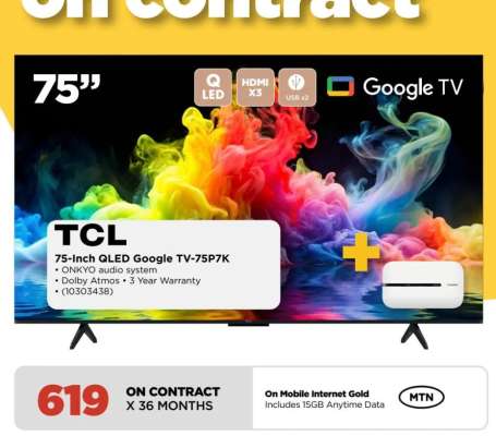 TCL 75-Inch QLED Google TV-75P7K