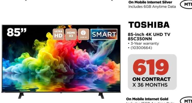 TOSHIBA 85-inch 4K UHD TV-85C350NN