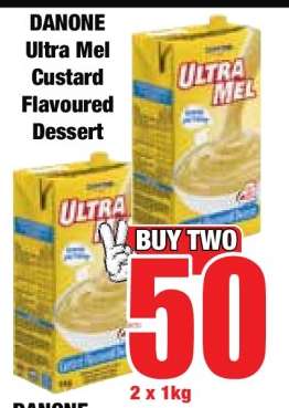 DANONE ULTRA MEL CUSTARD FLAVOURED DESSERT
