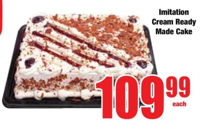 Imitation Cream Ready Made Cake