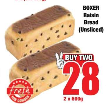 BOXER Raisin Bread (Unsliced)
