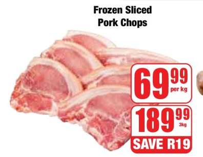 Frozen Sliced Pork Chops