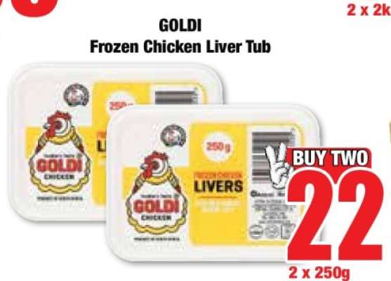 GOLDI Frozen Chicken Liver Tub
