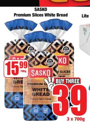 Sasko Premium Slices White Bread