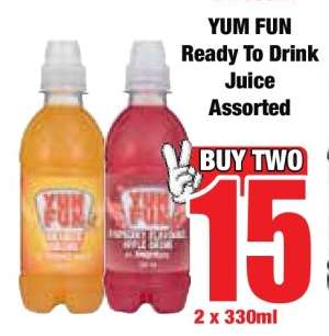 YUM FUN Ready To Drink Juice Assorted